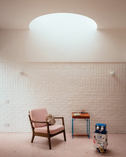semi circular lightwells provide illumination