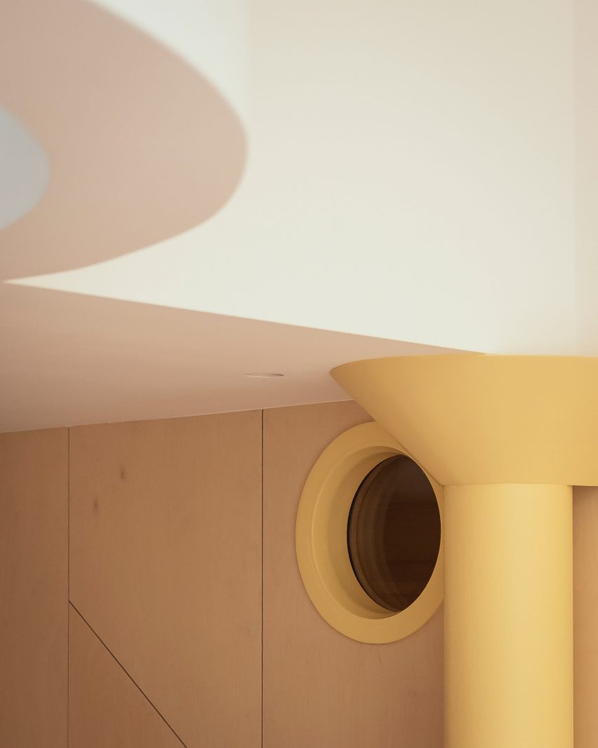 Porthole motif throughout