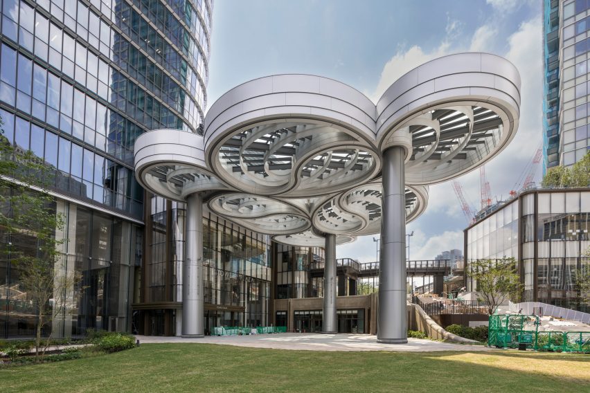 Event space at Azabudai Hills in Tokyo by Heatherwick Studio