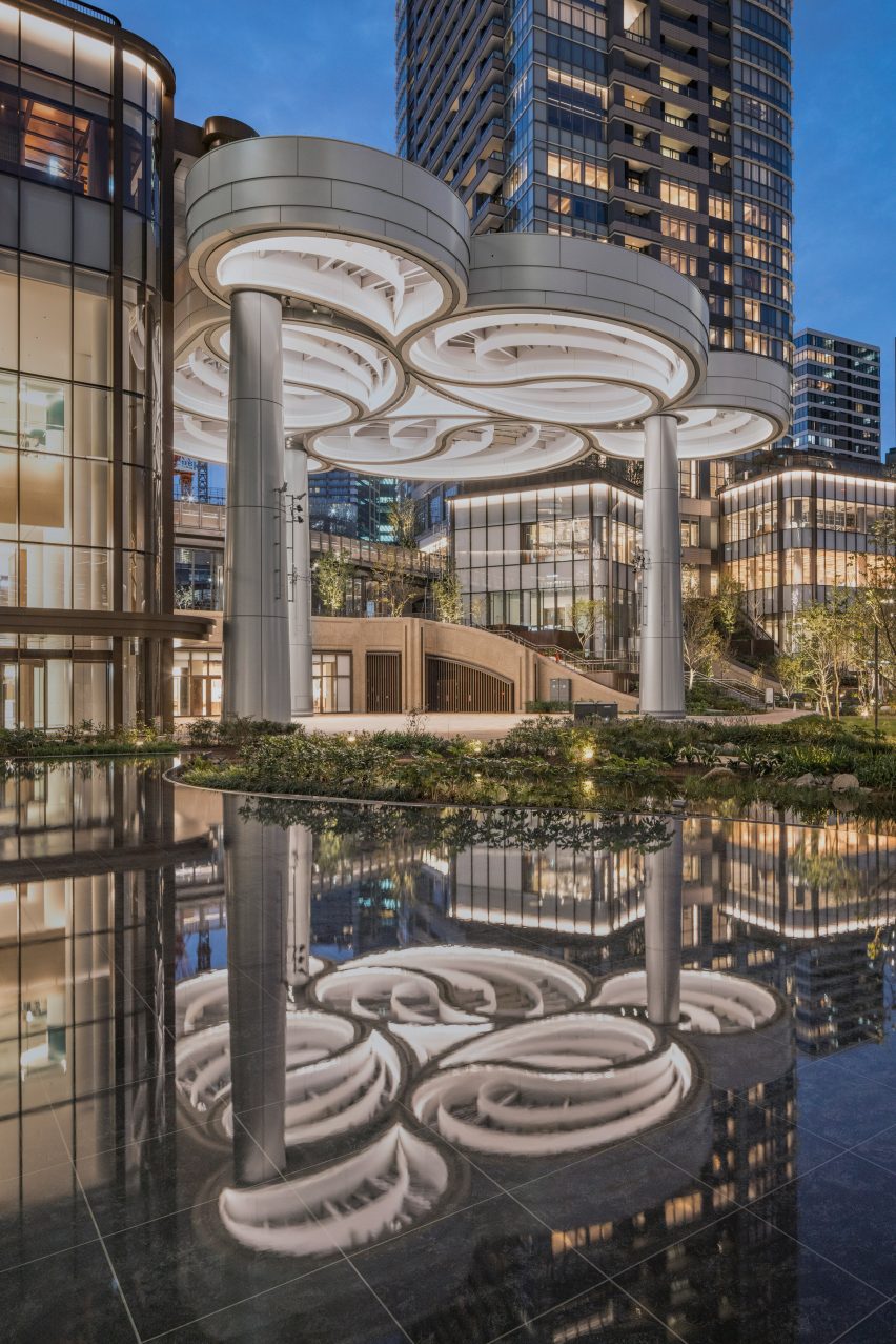The Cloud outdoor event space at Azabudai Hills in Tokyo by Heatherwick Studio