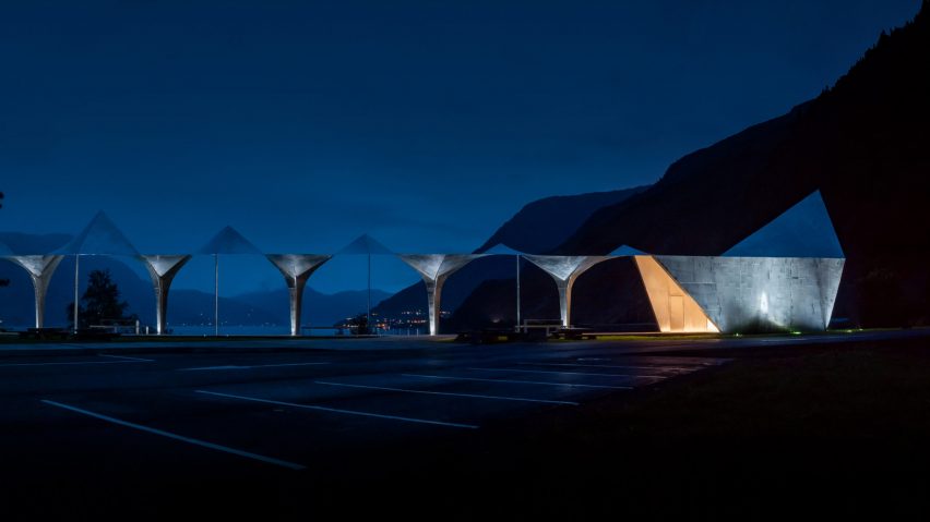 Espenes Rest Stop in Norway designed by Code and Light Bureau