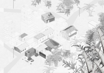 Visualisation showing a rural village in Thailand