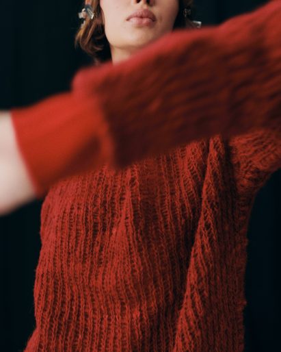 Sweater made from hair