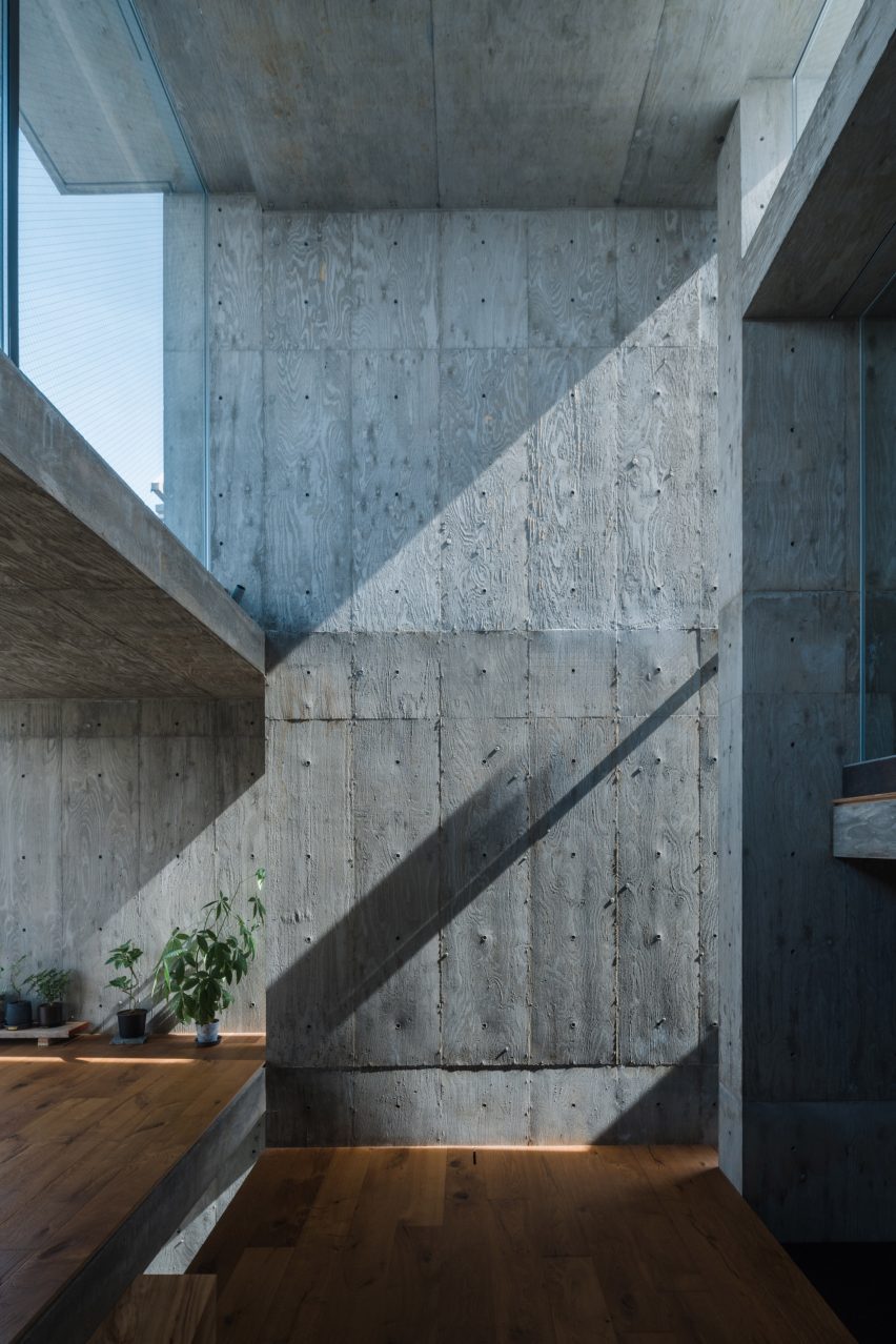 Concrete home interior in Japan