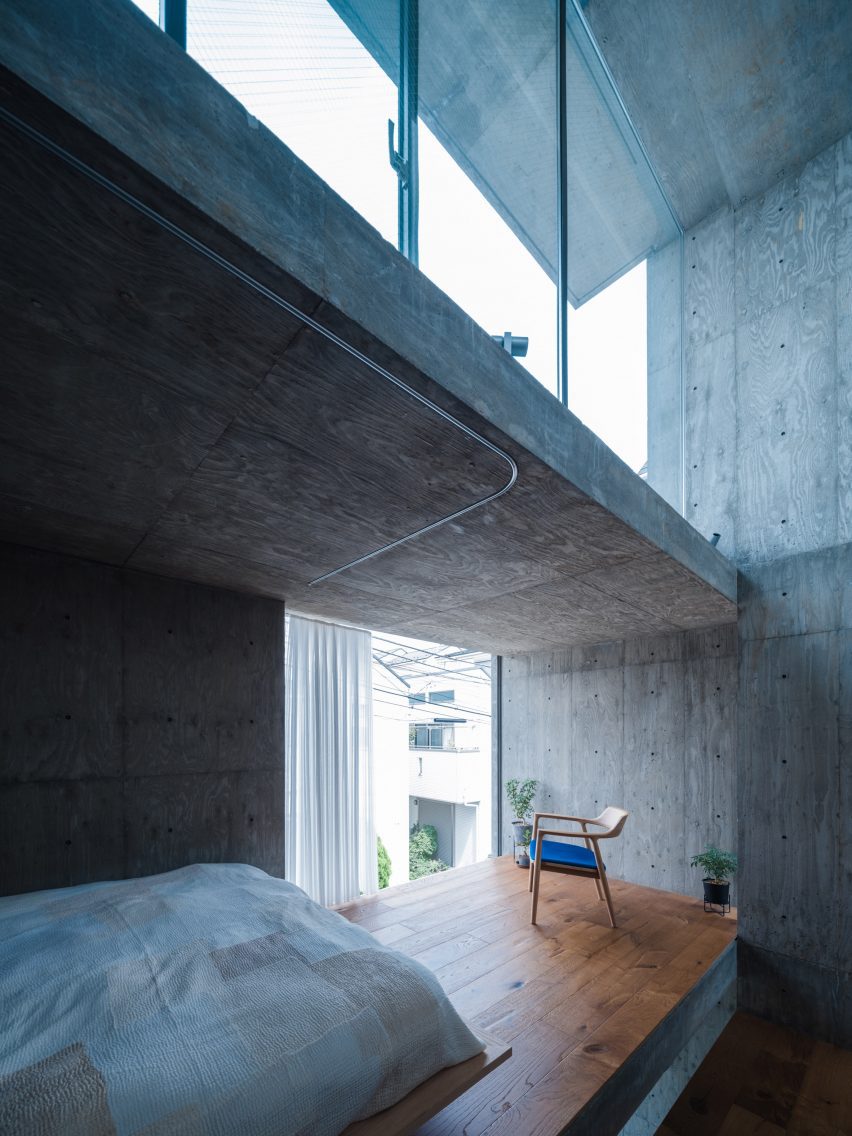 Multi-level concrete home in Japan