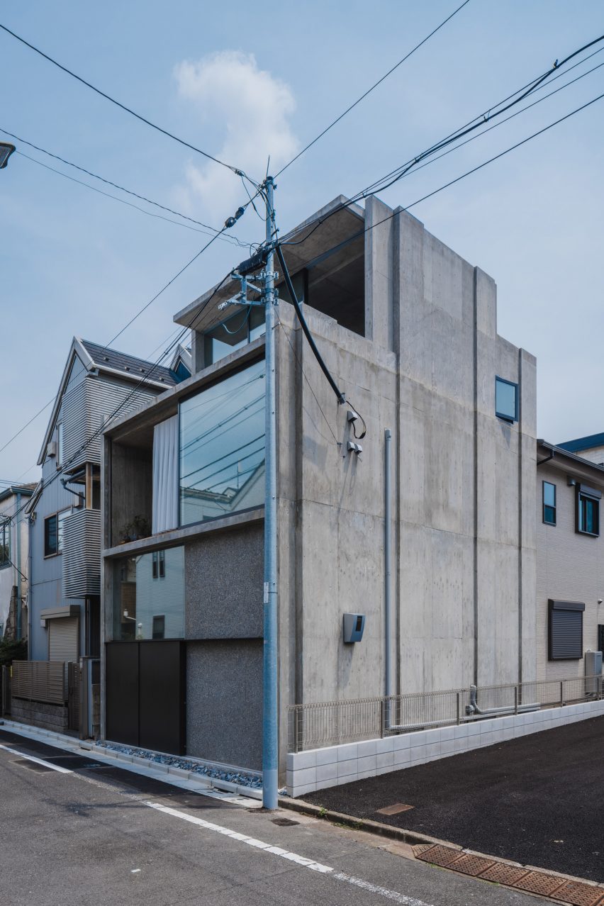 Building Frame of the House in Japan by IGArchitects