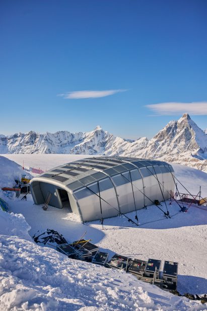 Ski Start House by Ingenhoven Architects in the Swiss Alps