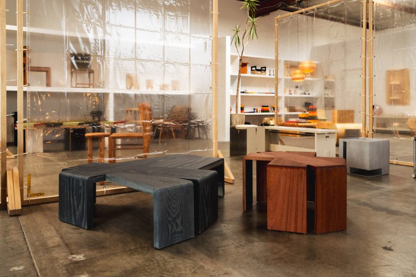Wooden tables