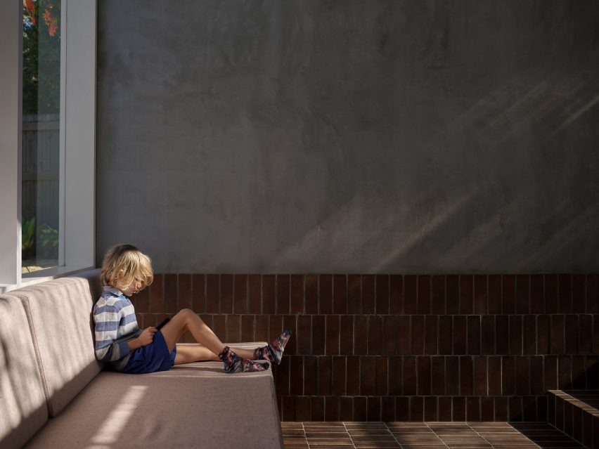 Brick bench seat