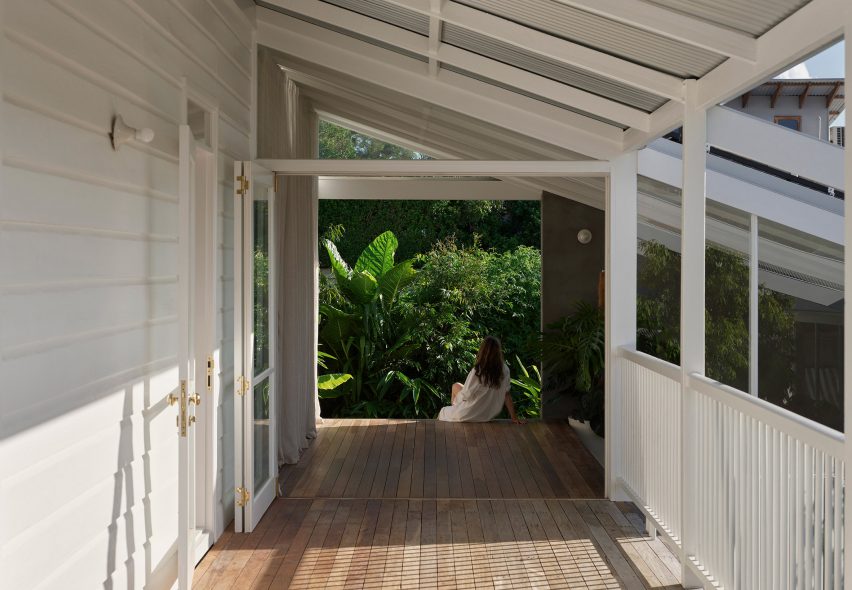 Porch at Cascade House in Queensland, Australia, by John Ellway