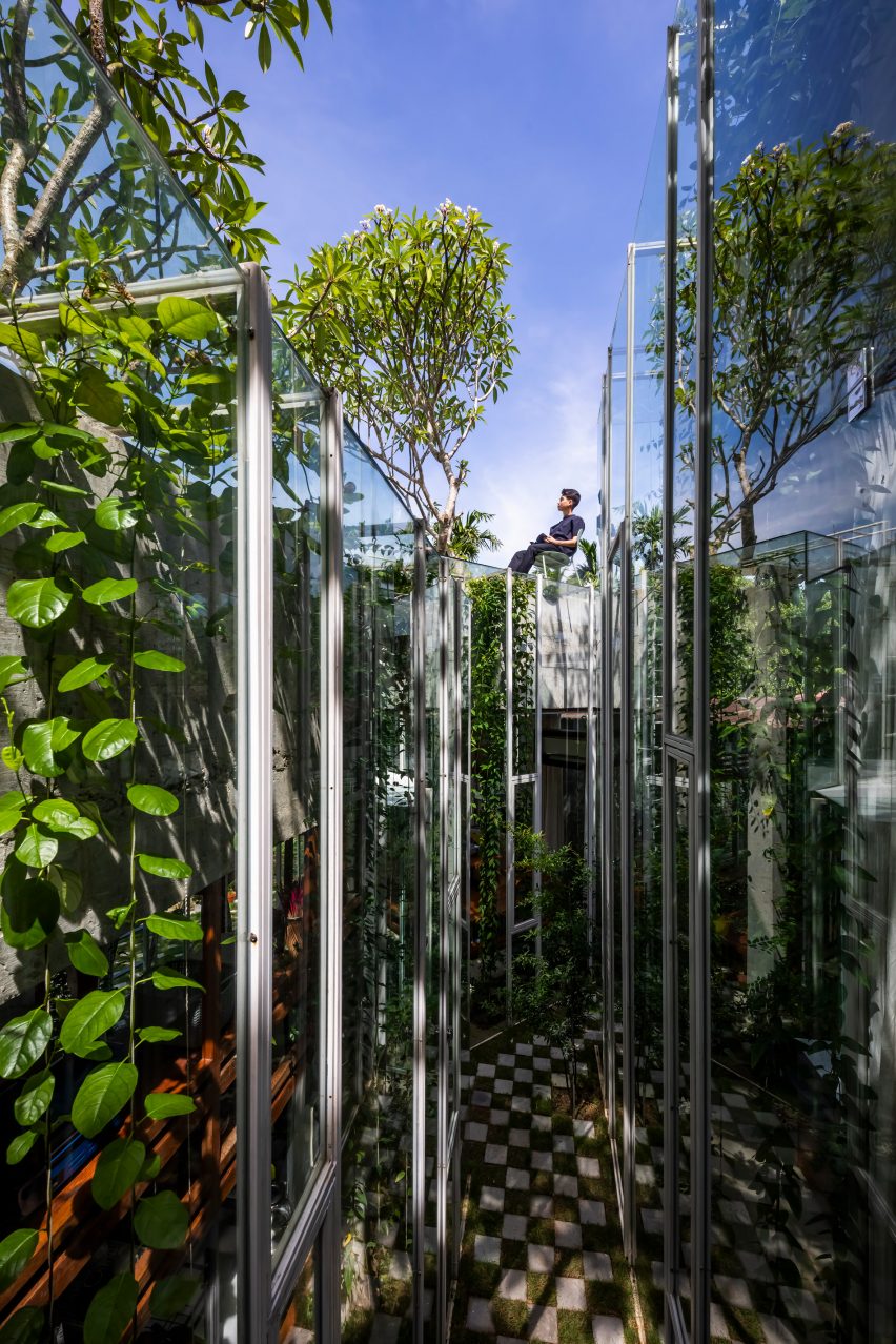Exterior of Labri house by Nguyen Khai Architects & Associates