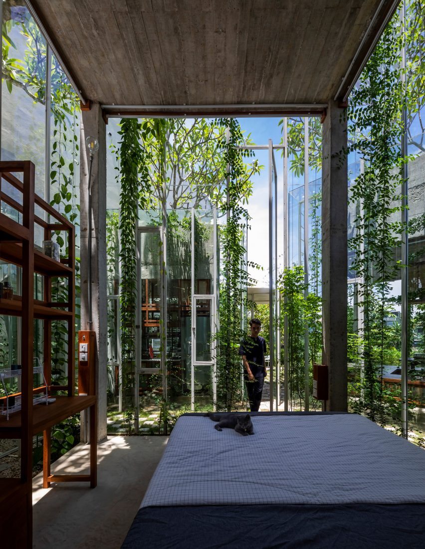 Interior of Labri house by Nguyen Khai Architects & Associates
