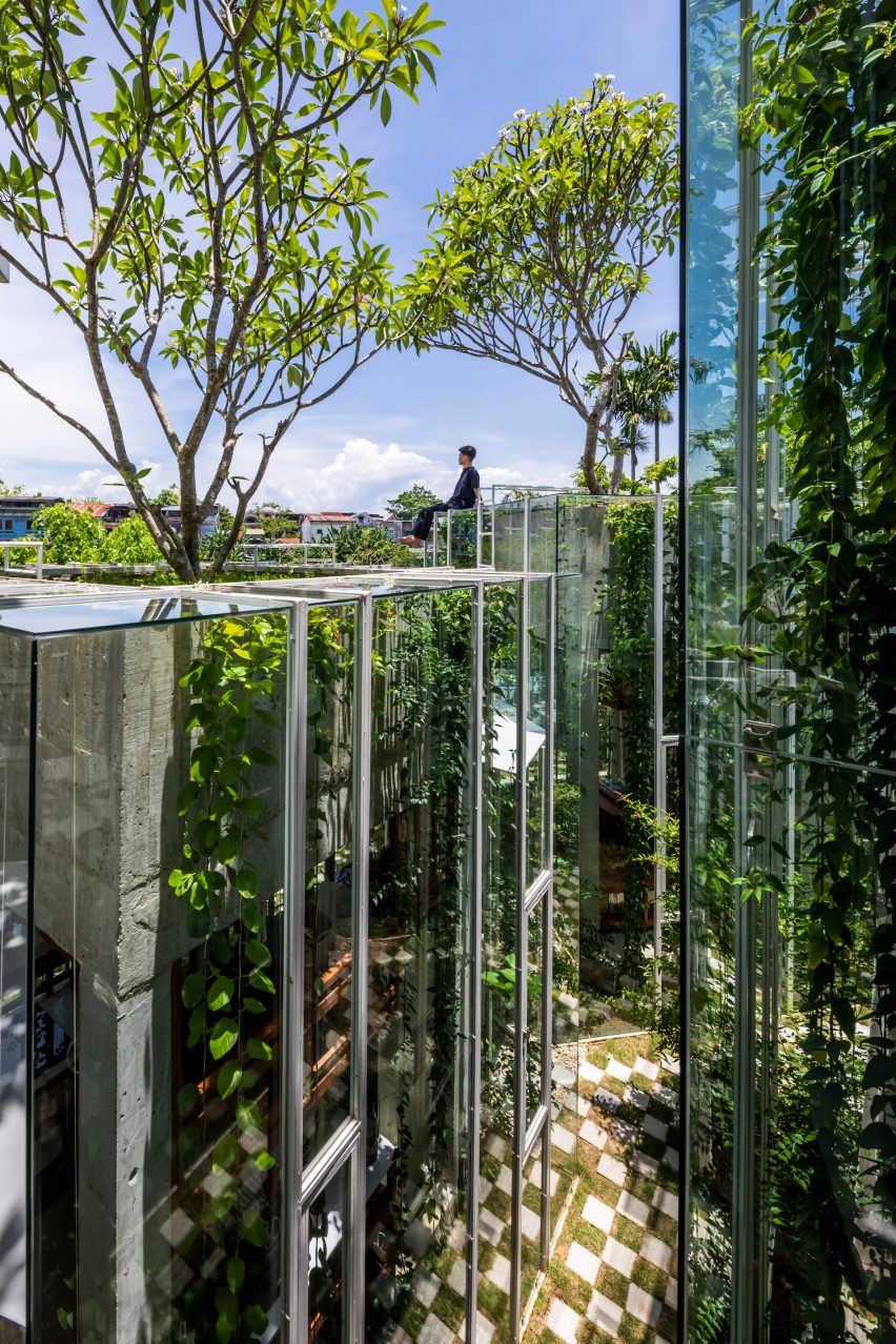 Exterior of Labri house by Nguyen Khai Architects & Associates