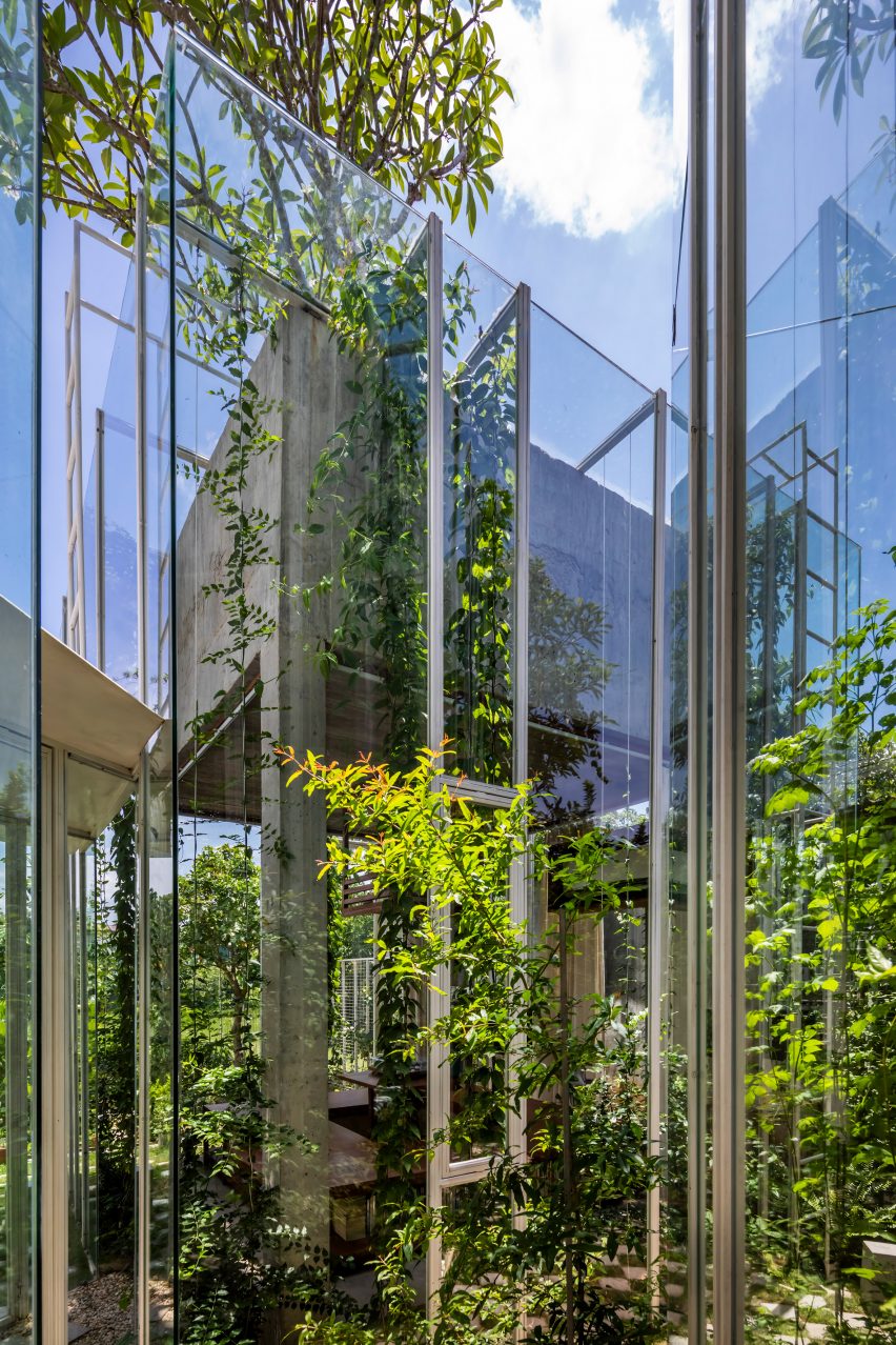 Exterior of Labri house by Nguyen Khai Architects & Associates