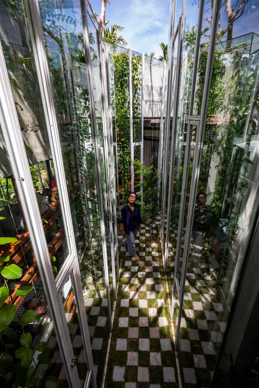 Exterior of Labri house by Nguyen Khai Architects & Associates
