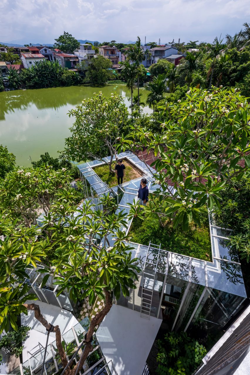Exterior of Labri house by Nguyen Khai Architects & Associates