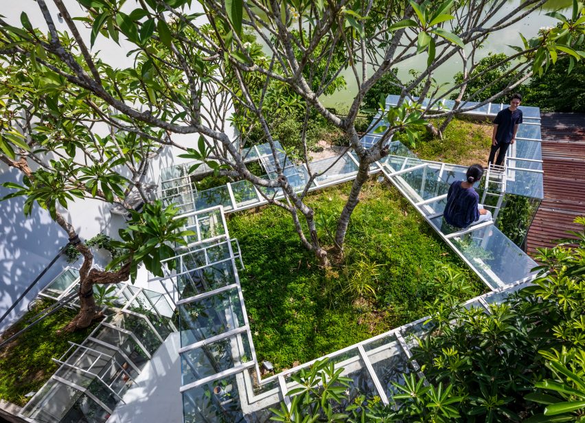 Exterior of Labri house by Nguyen Khai Architects & Associates