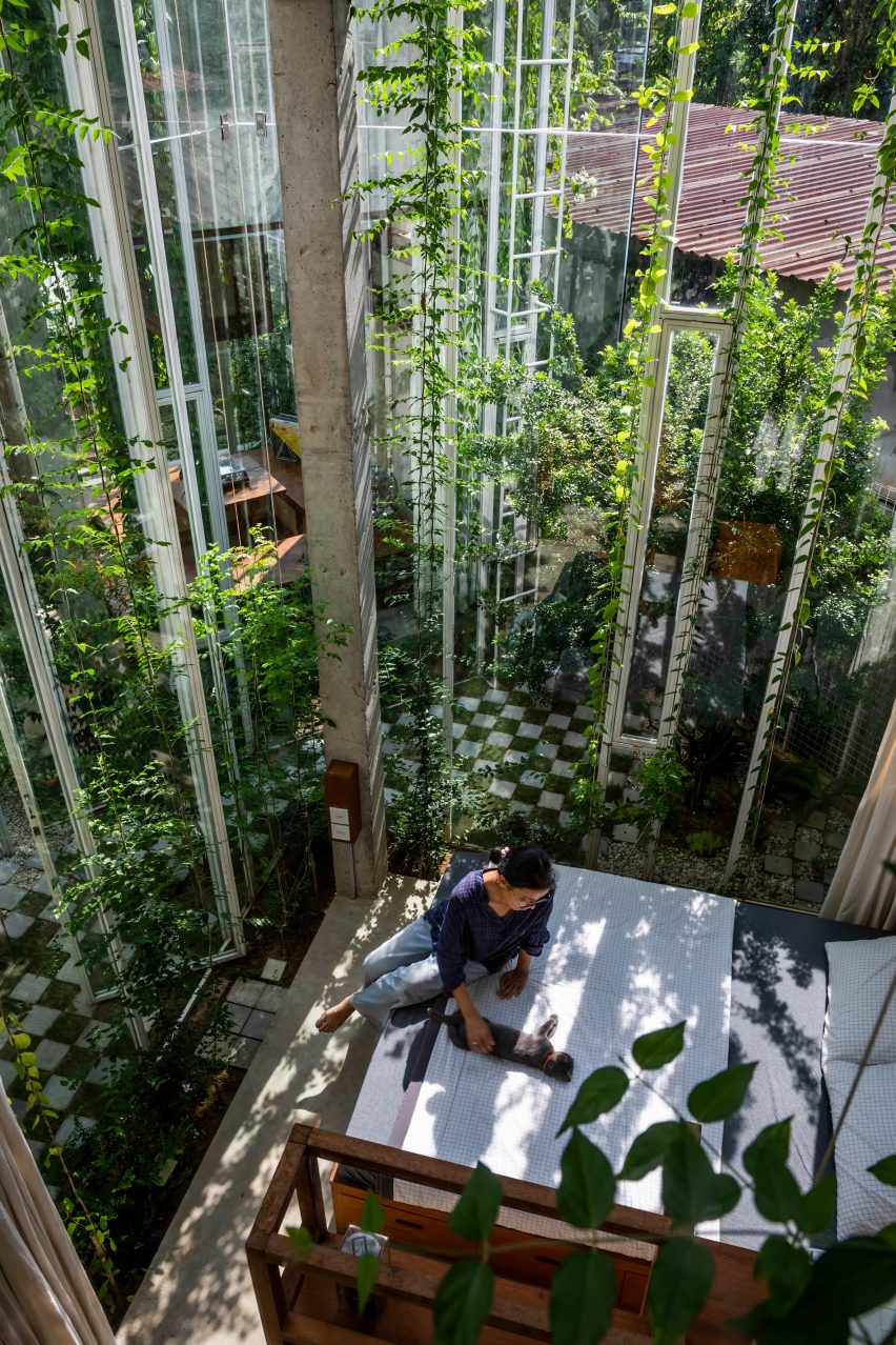 Interior of Labri house by Nguyen Khai Architects & Associates