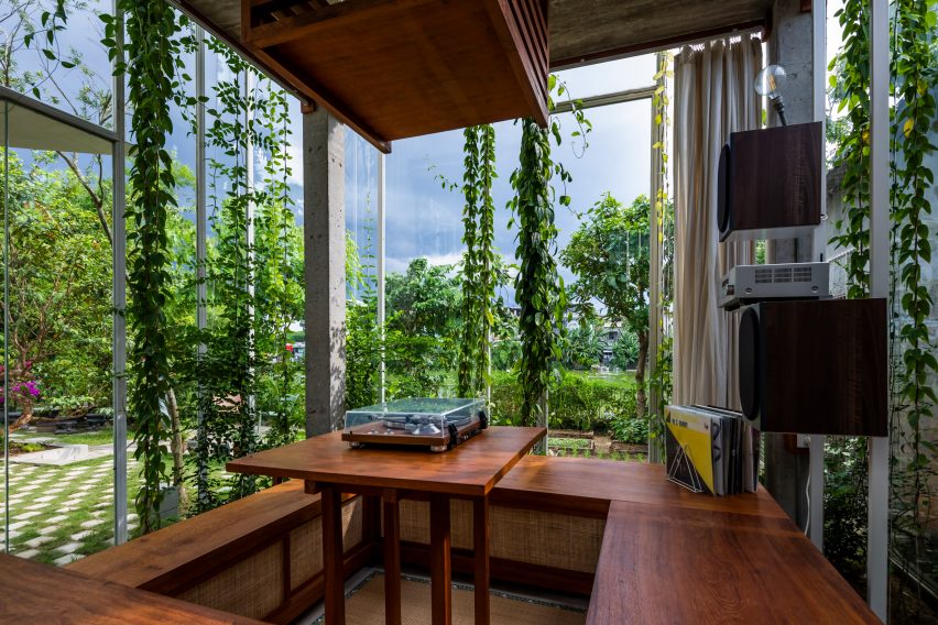 Interior of Labri house by Nguyen Khai Architects & Associates