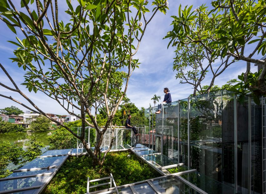 Exterior of Labri house by Nguyen Khai Architects & Associates