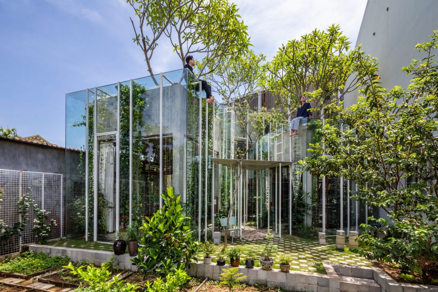 Exterior of Labri house by Nguyen Khai Architects & Associates