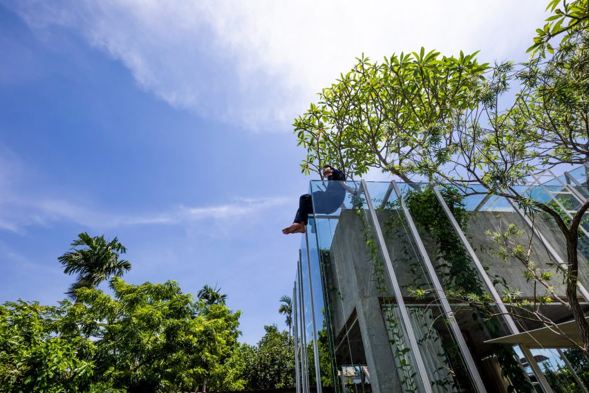 Exterior of Labri house by Nguyen Khai Architects & Associates
