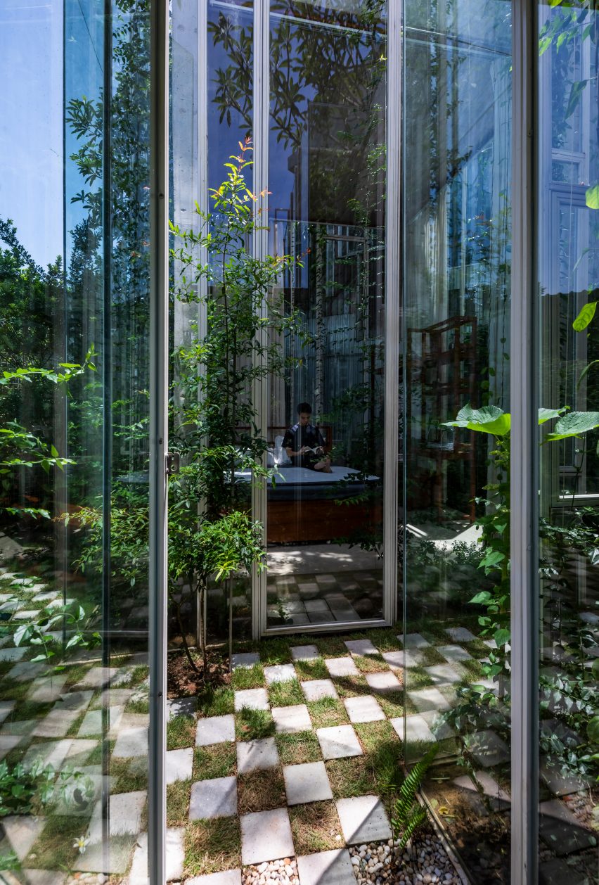 Exterior of Labri house by Nguyen Khai Architects & Associates