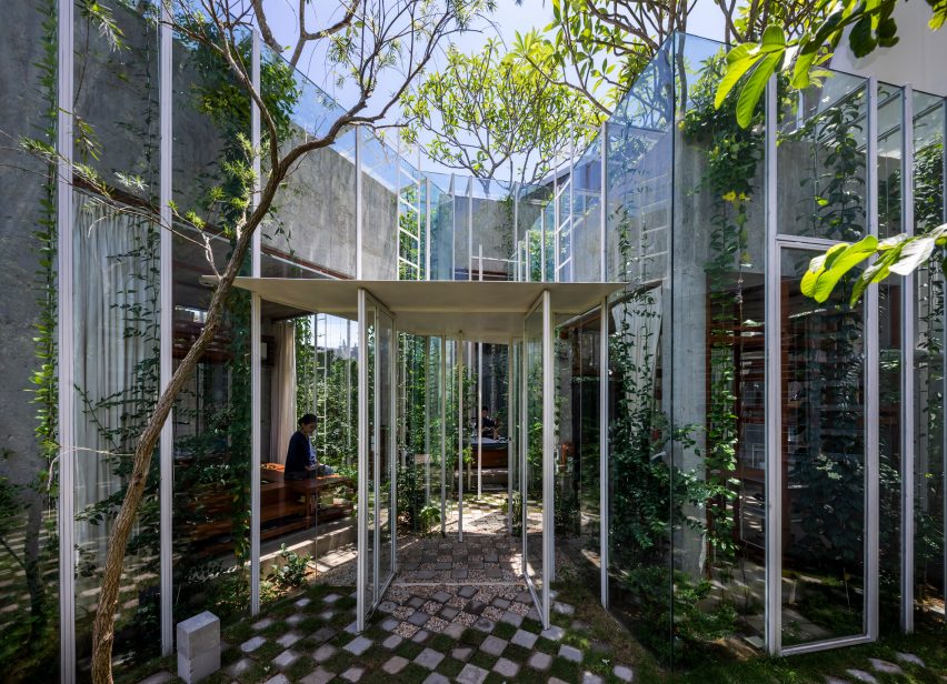 Exterior of Labri house by Nguyen Khai Architects & Associates