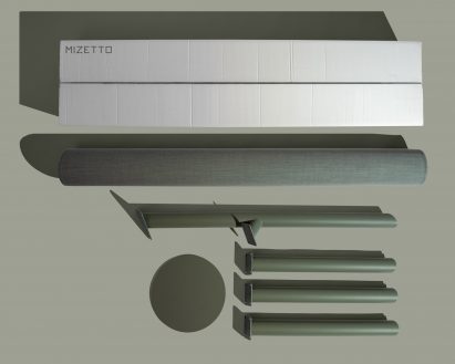 Flat-packed seating design by Mizetto