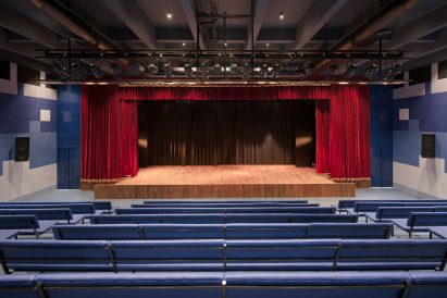 Theatre space within the memorial complex for Dr. Vishnuvardhan