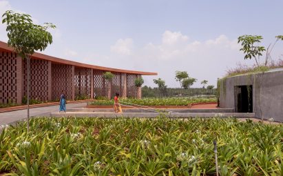 Exterior view of Memorial Complex by M9 Design Studio