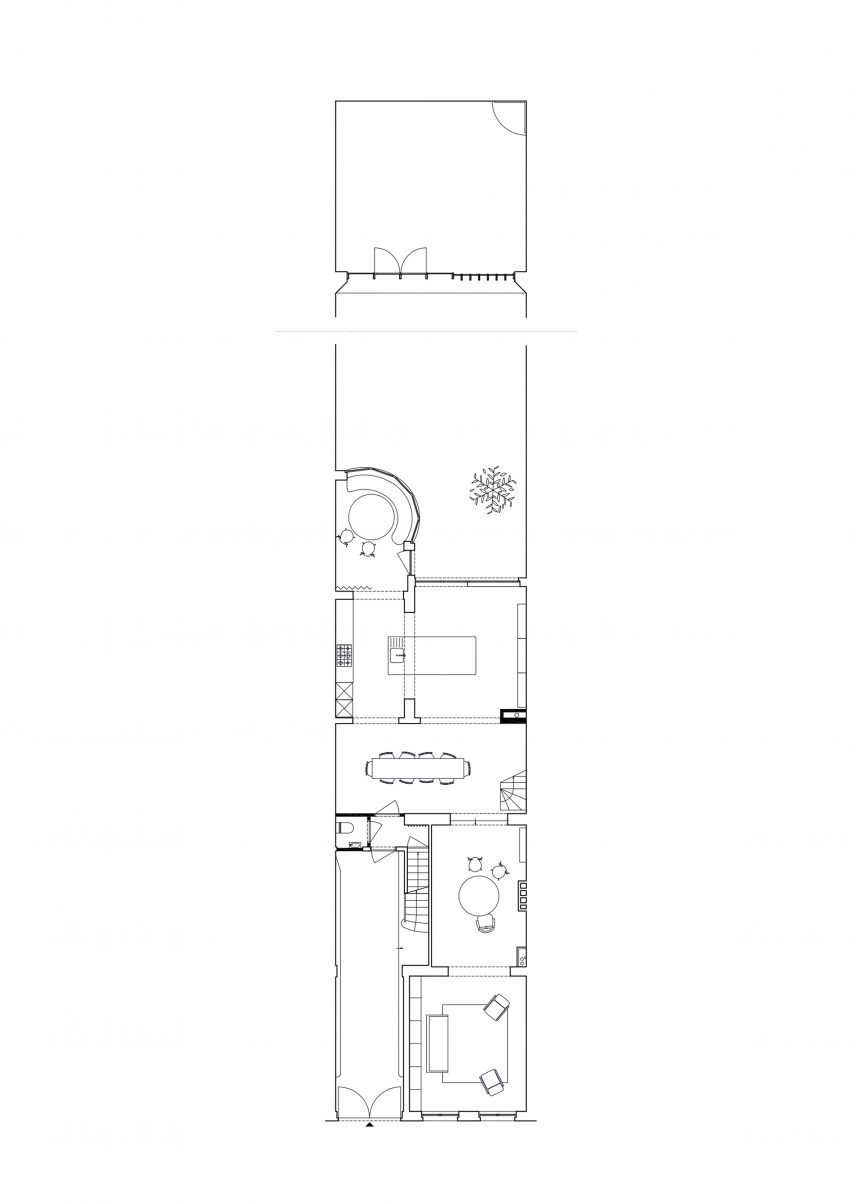Ground floor plan of a Belgian home by Mamout