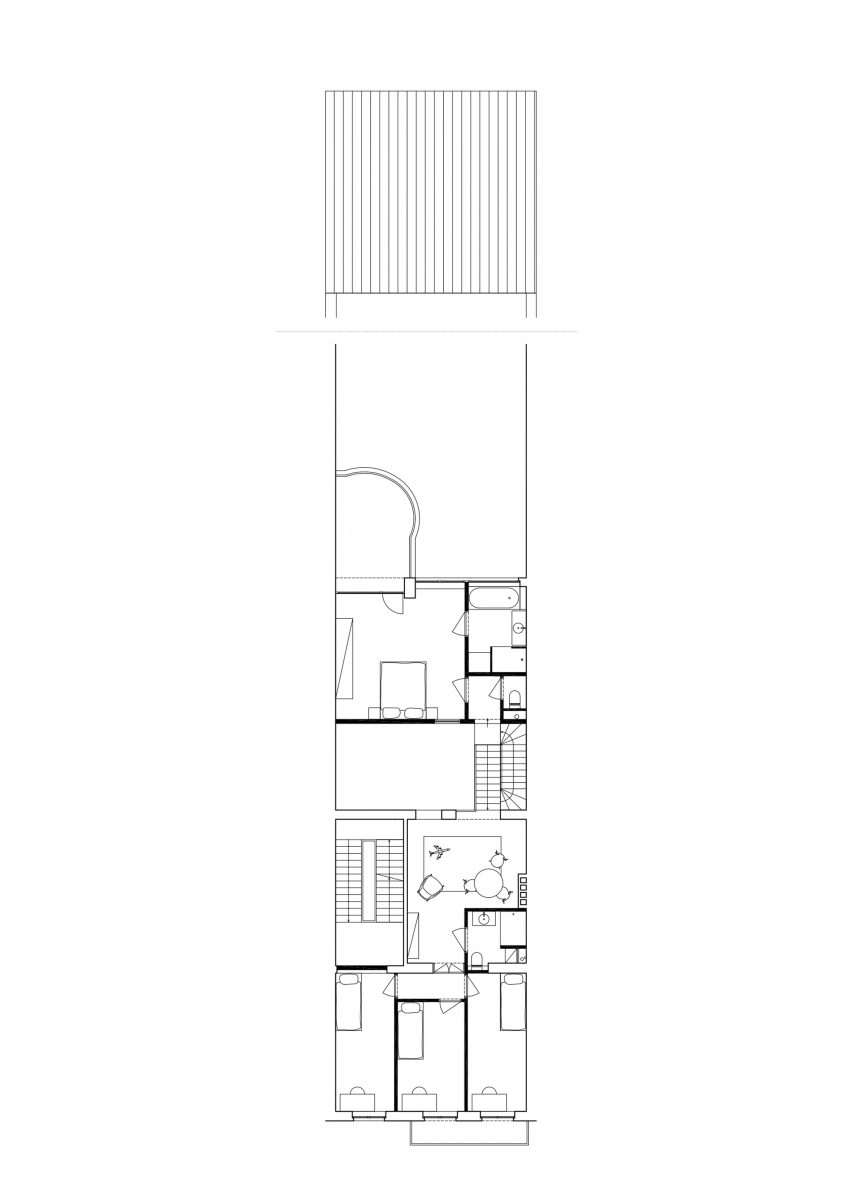 First floor plan of a Belgian home by Mamout