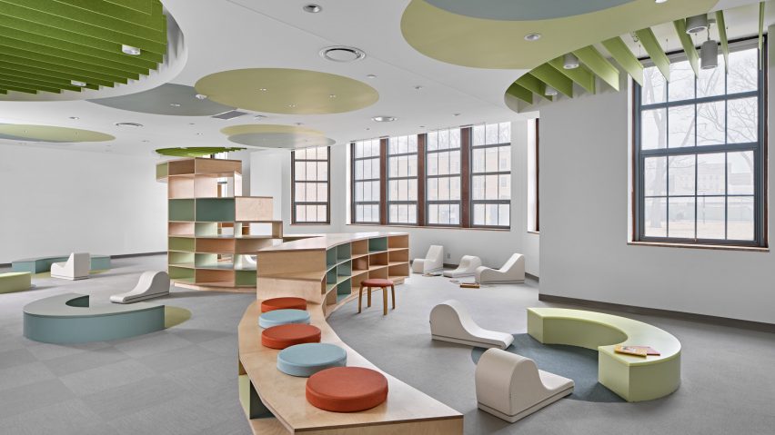 Colorful elementary interiors