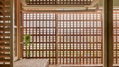 Brick home in India