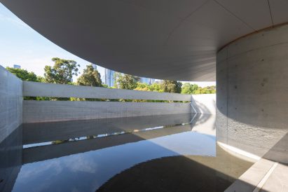 Reflecting pool within MPavilion