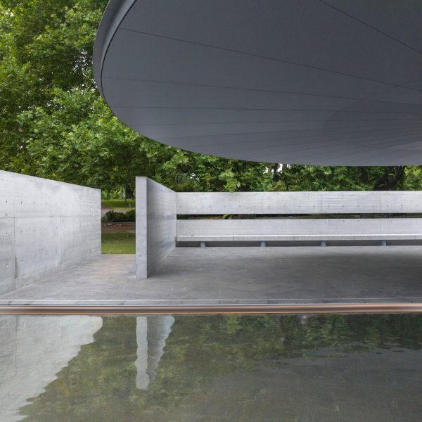 MPavilon 2023 by Tadao Ando in Melbourne's Queen Victoria Garden