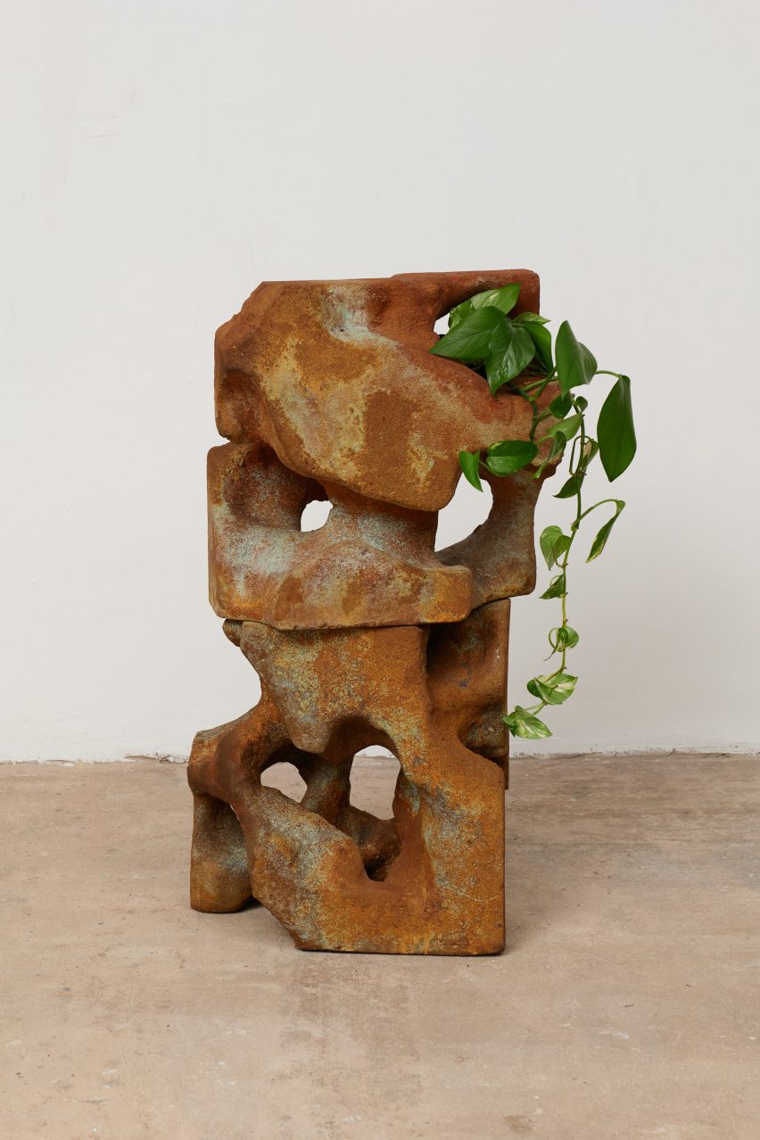 Stone planted