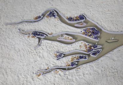 a landcape design model by a student at amsterdam university of the arts