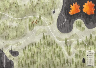 a master plan of a landscape design project