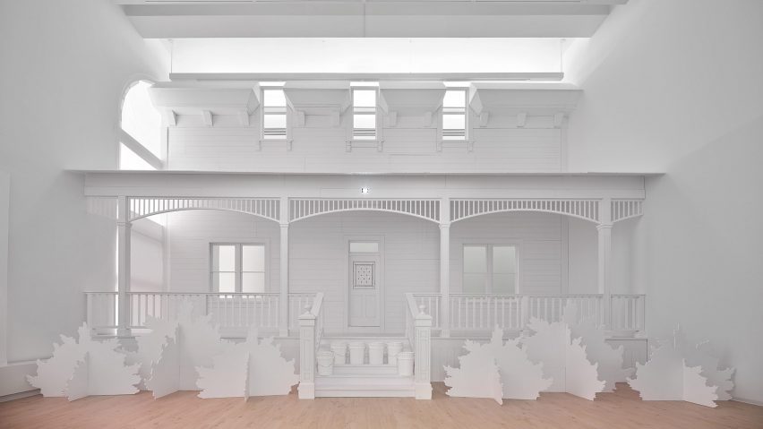 Ruth De Jong Nope installation at the Chicago Architecture Biennial