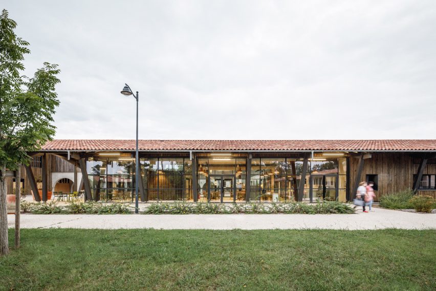 Exterior of the Alzheimer's Village in France by NORD Architects