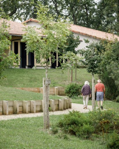 Garden at the Alzheimer's Village in France by NORD Architects
