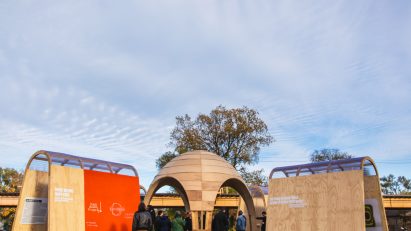 Wooden pavilion dedicated to Frederick Douglass
