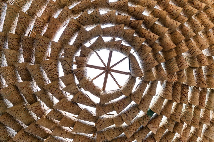 Detail from ceiling of Abwab pavilion
