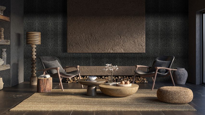 Raw stone in black from Piatraonline
