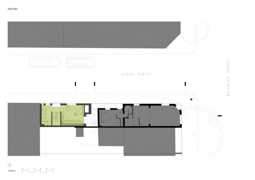 Plan drawing of SJB's mixed-use project in Sydney