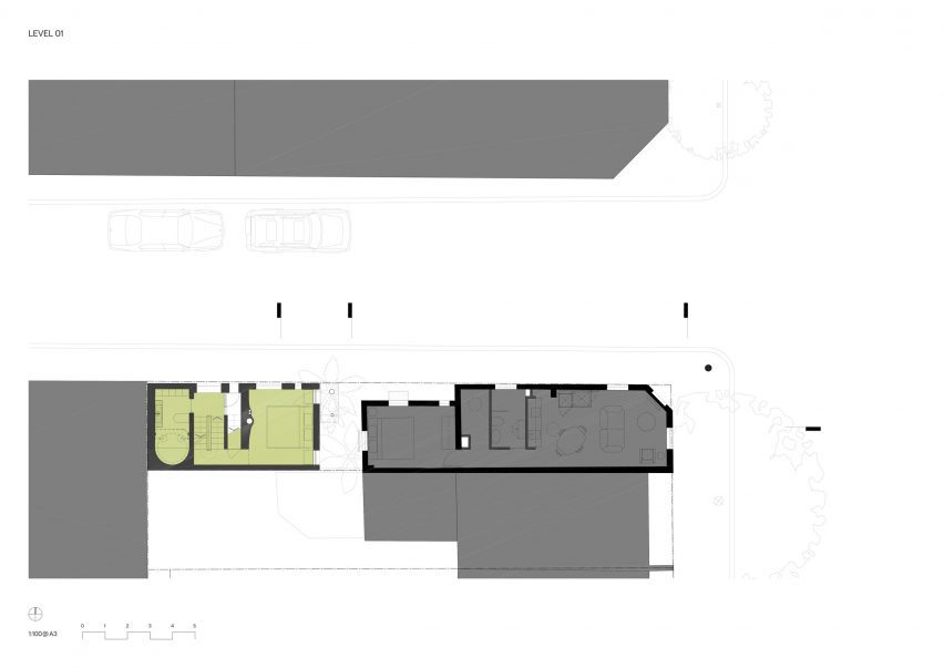 Plan drawing of SJB's mixed-use project in Sydney