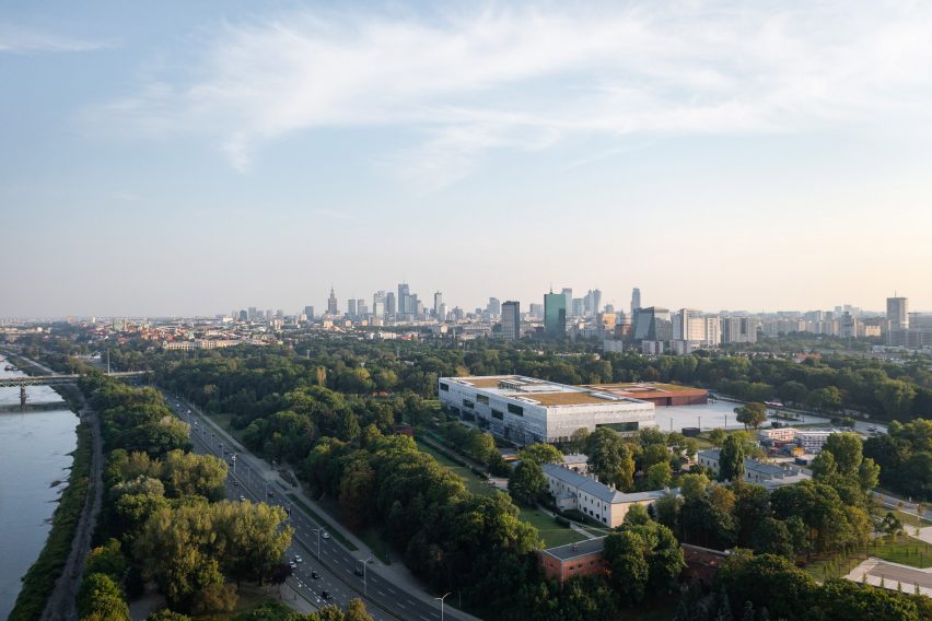 Aerial view of the Polish History Museum by WXCA