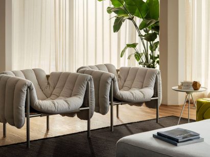 Puffy lounge chair